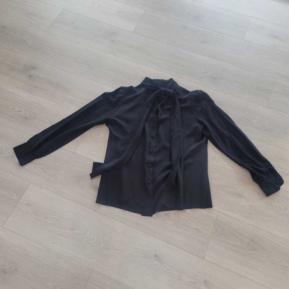 St John 100% Silk Dress Shirt